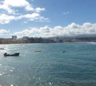 Ausblick vor dem Restaurante La Marinera