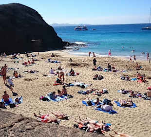 Strand Papagayo 02.01.15 Wasser 18° C