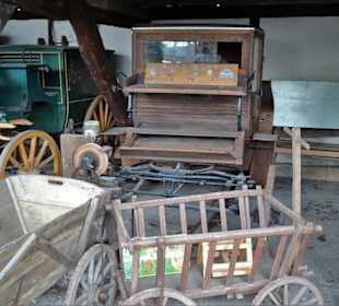 Blick in eine Remise des Freilichtmuseums