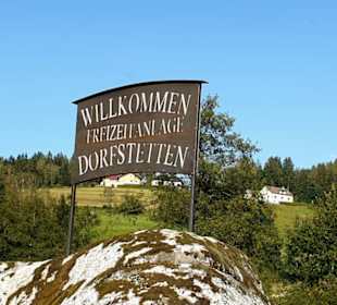 Einfahrt in die Freizeitanlage