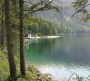 Auf dem Rundgang um den Eibsee