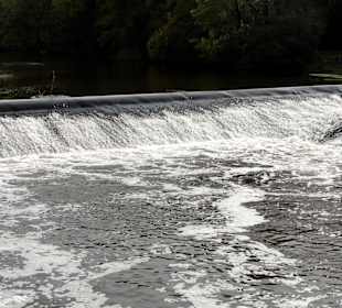Die Staustufe der Fulda 