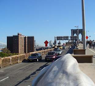 Aufgang zur Brooklyn Bridge