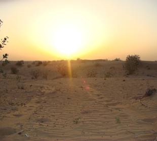 Sonnenuntergang in der Wüste