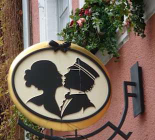 Schild Konditorei Knösel
