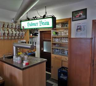 In den Gasträumen von Hübner Bräu Steinfeld