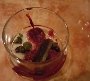 Gruß aus der Küche...Aal mit Rote Beete...