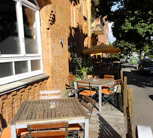 Terrassenplätze des Restaurants