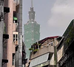 Blick zum Taipei Tower