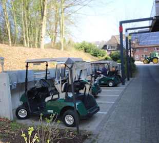 Golfcars Parkplatz