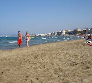 Strand in Rethymnon.