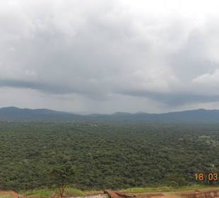 Rundblick vom Sigiriya Felsen