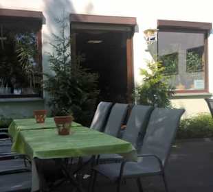 Biergarten der Gaststätte Alten Warte