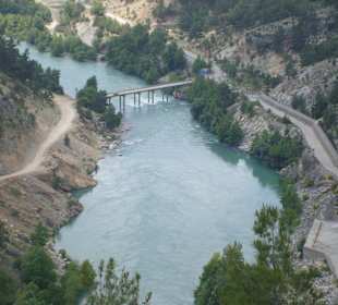 Blick von der Staumauer