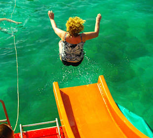 Die Rutsche auf dem Schiff