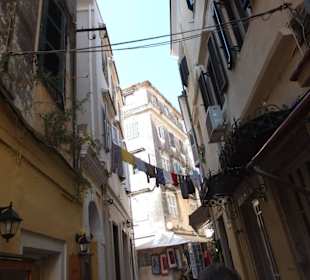 Altsstadtgasse mit Wäscheleine