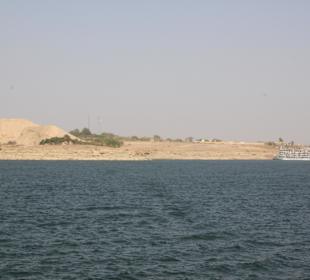 Anfahrt auf Abu Simbel