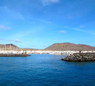 Hafeneinfahrt La Graciosa