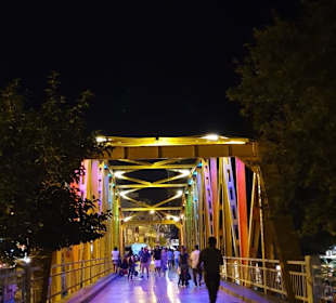Stahlbrücke Manavgat bei Nacht