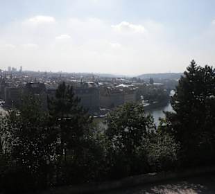 Blick von Letna auf die Moldau