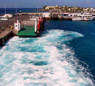 Abfahrt in Playa Blanca