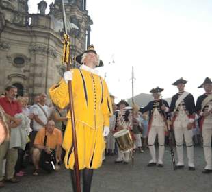 Wachaufzug vor August dem Starken
