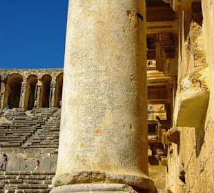 Aspendos An/Abfahrt Landschaft