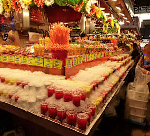 Stand in der Markthalle