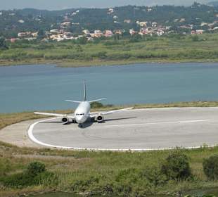 Flugzeug kurz vor dem Start