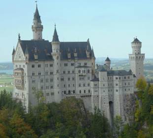 Schloss Neuschwanstein/Blick von der Marienbrücke 