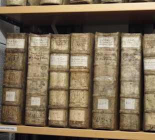 Blick in die Bibliothek