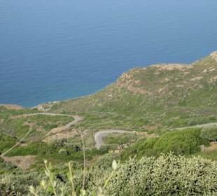Landstraße von Alghero nach Bosa