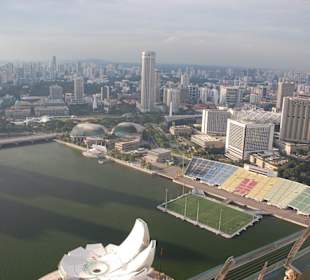 Aussicht vom Skypark, Marina Bay Sands