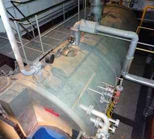 Historische Maschinen im Brauereimuseum