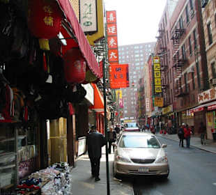 Eine Straße in Chinatown