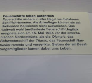 Infotafel zu den Feuerschiffen
