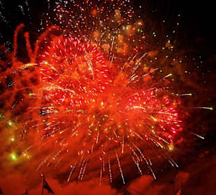 Das Abschlussfeuerwerk im Bild