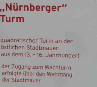 INFO-Tafel beim Nürnberger Turm in Karlstadt