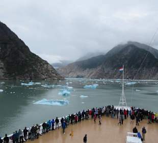 MS Zaandam befährt den Tracy Arm Fjord