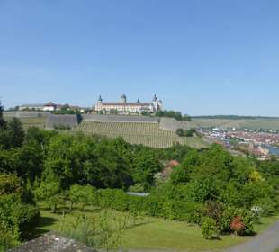Blick vom Käppele zur Festung Marienberg