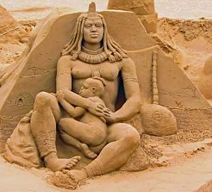Kunstwerk aus Sand