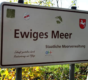 Das Schild am Beginn des Rundweges