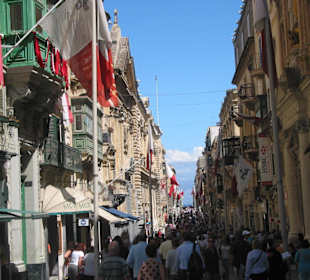 Volle Fußgängerzone