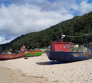 Fischerdorf am Ende vom Strand