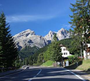 Gadertaler Straße Blick auf die Sella