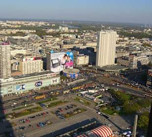 Widok z pałacu kultury