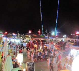 Strandpromenade nachts