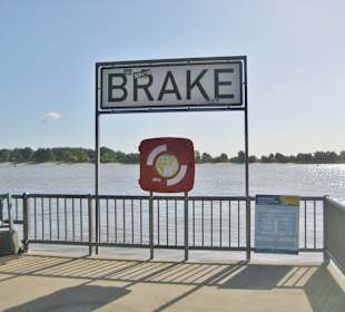 Anleger für die Fähre zur Weserinsel Harriersand