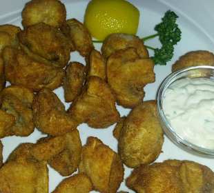 Gebackene Champignons mit Sauce Tartare