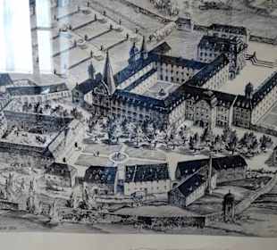 Alte Ansicht der Klosteranlage